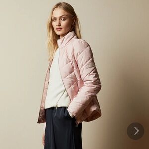 Ted Baker Renika Womens Pink Packaway Padded Jacket size 2